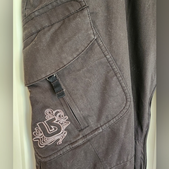 Burton Black Snowboard Ski Snow Pants Winter Waterproof Insulated SZ Small - Picture 5 of 15